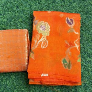 Raw mango designer saree