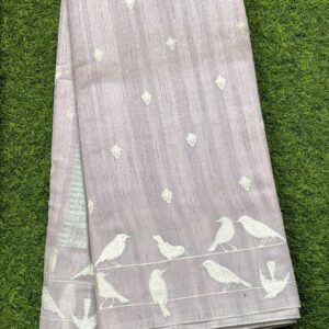 chanderi work saree