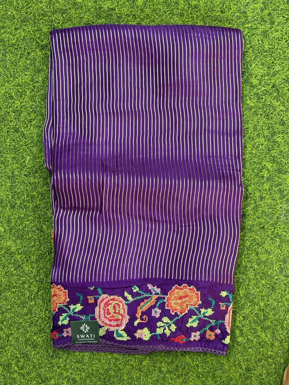 moonga crape sarees - Image 2