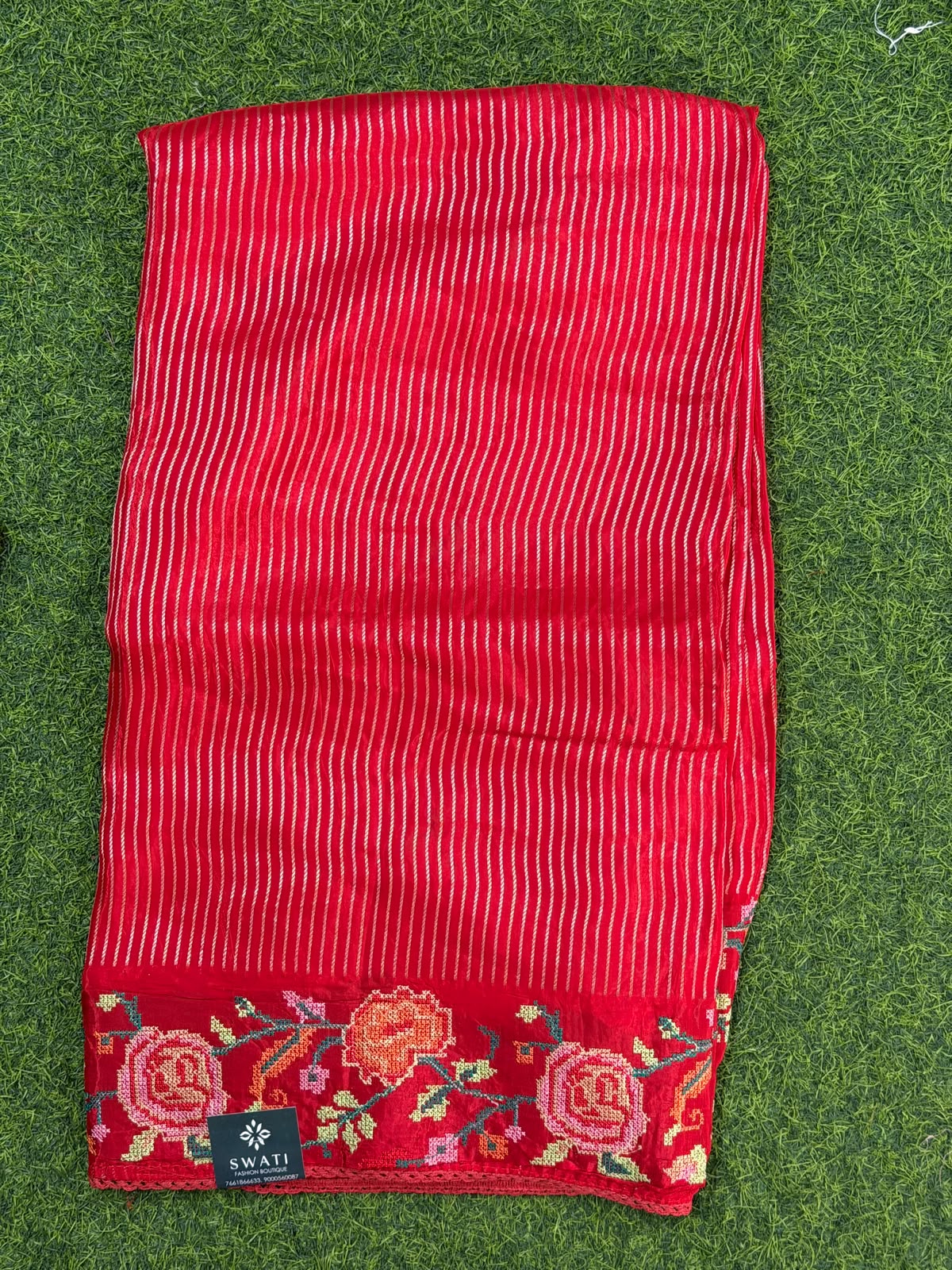 moonga crape sarees - Image 5