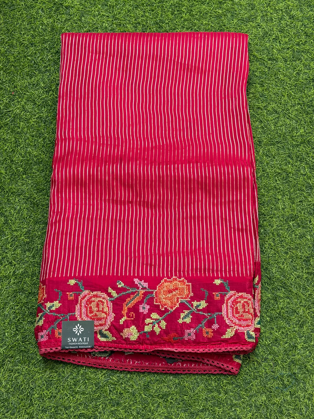 moonga crape sarees - Image 4