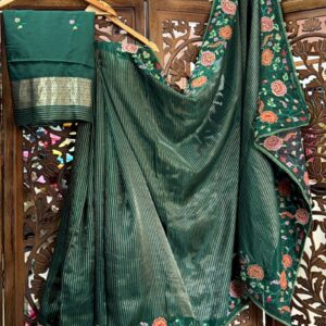 moonga crape sarees
