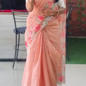 silk kota with cut work